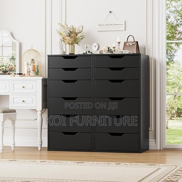 Storage Units; Solid Wooden Construced Chest of 6 Drawers Cabinet - thumbnail 4