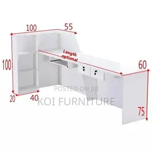 Reception Desk; 1.8m Executive Front Office Tone Reception Desk