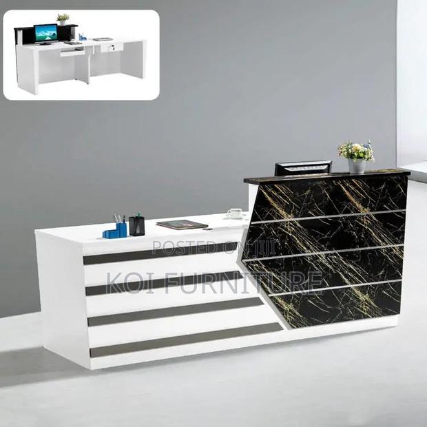 Reception Desk; 1.8m Executive Front Office Tone Reception Desk - thumbnail 3