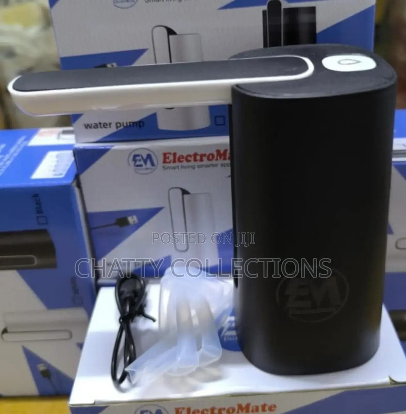 Black Electromate Foldable Rechargeable Water Pump