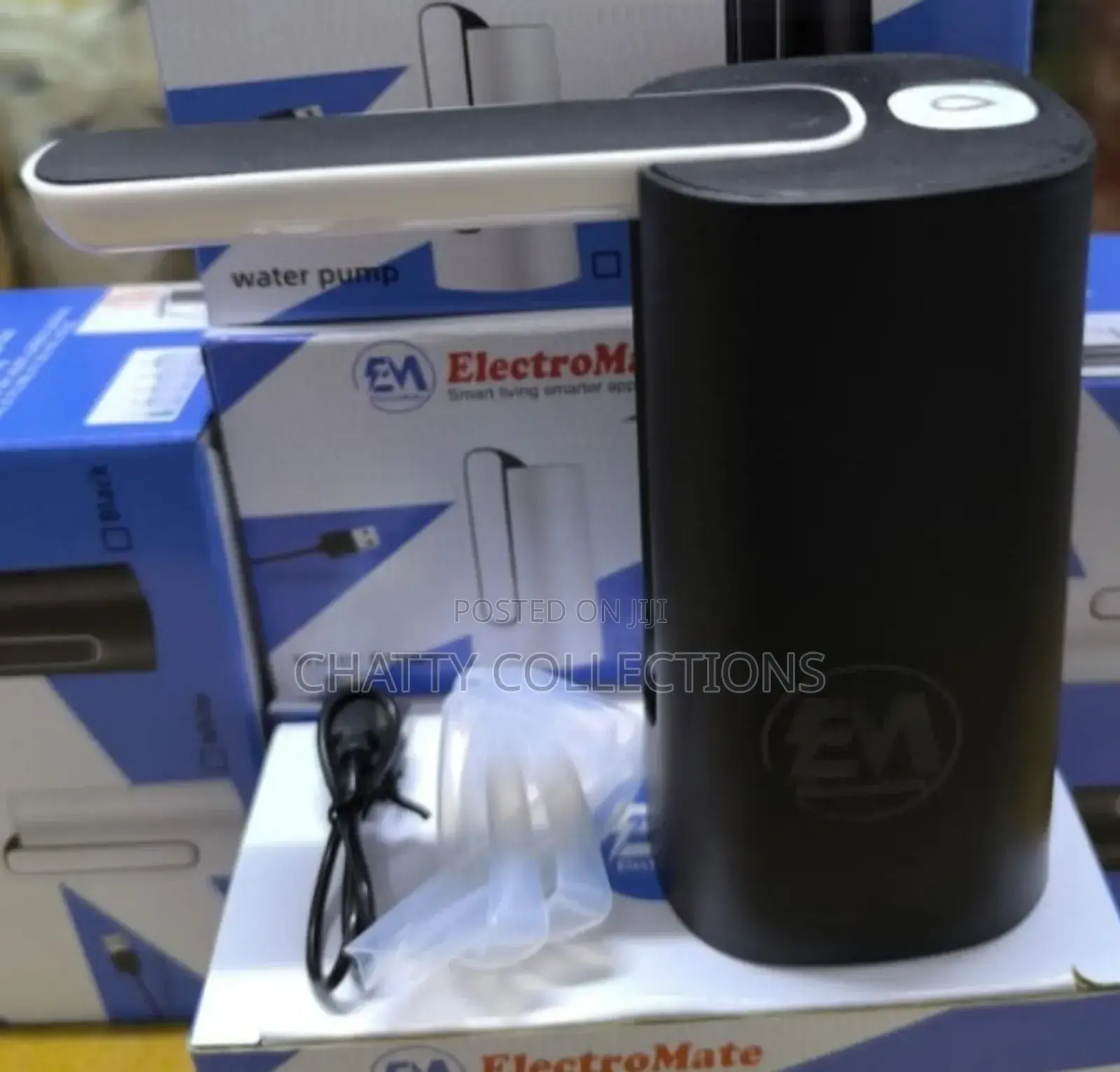Black Electromate Foldable Rechargeable Water Pump