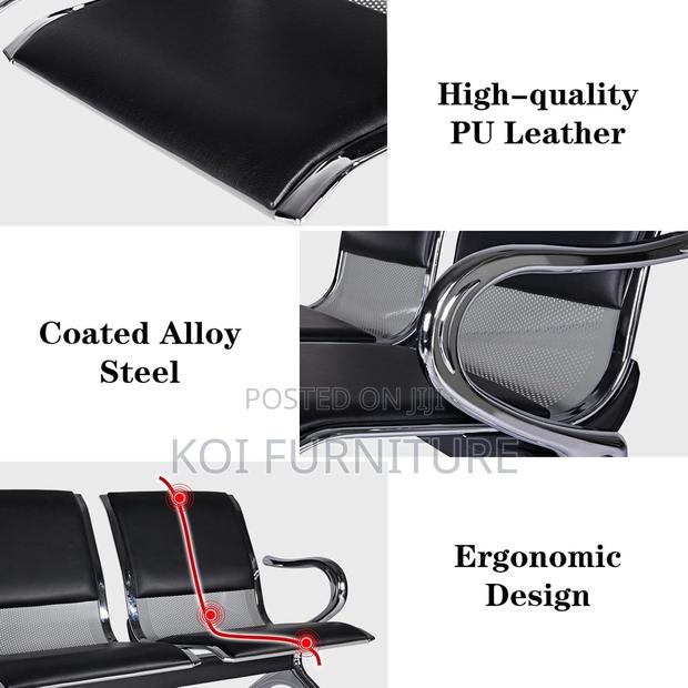 Benches; Two Seaters Strong Built Up Leather Reception Bench - thumbnail 3