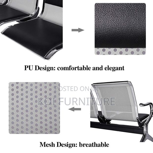 Benches; Two Seaters Strong Built Up Leather Reception Bench - thumbnail 4