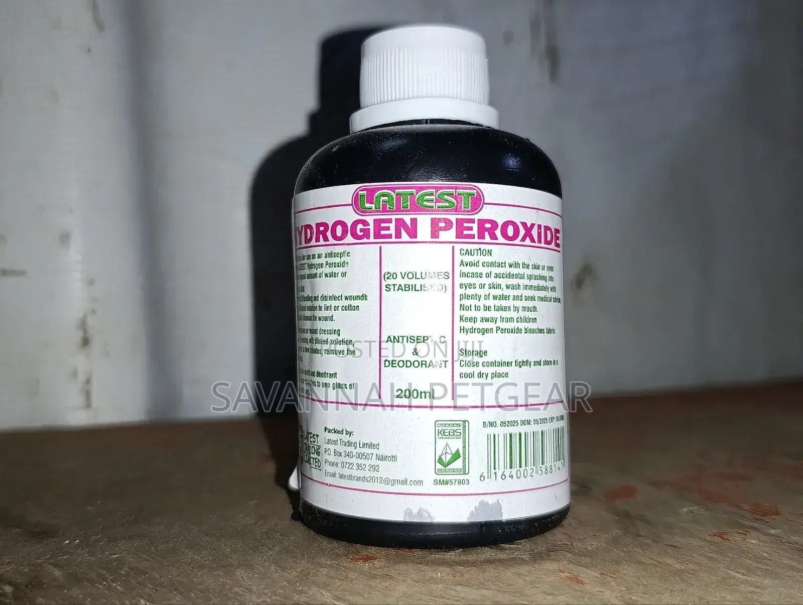 Hydrogen Peroxide (Antiseptic Deodorant) 200ml
