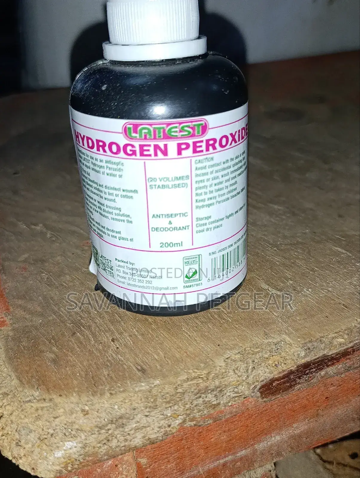 Hydrogen Peroxide (Antiseptic Deodorant) 200ml