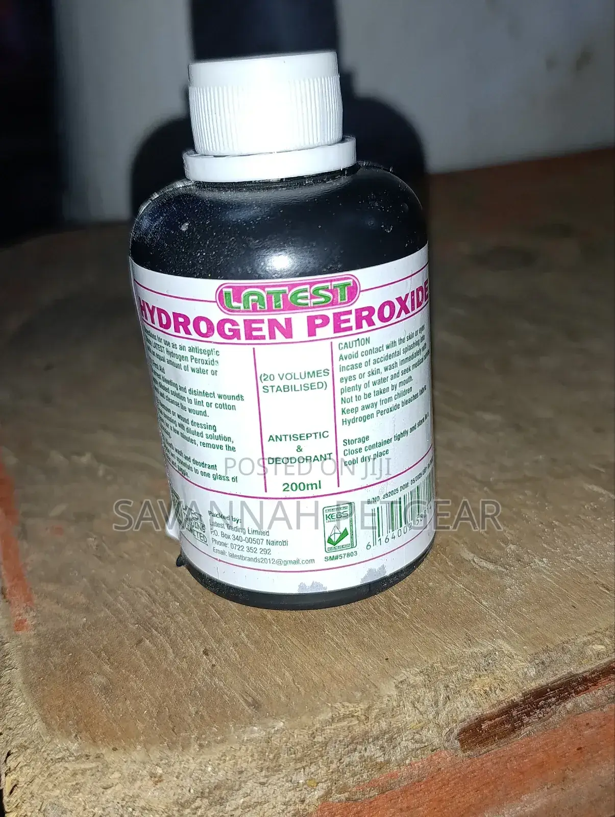 Hydrogen Peroxide (Antiseptic Deodorant) 200ml