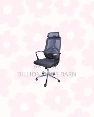 High Back Mesh Office Chair Headrest Lumbar Support Office Adjustable