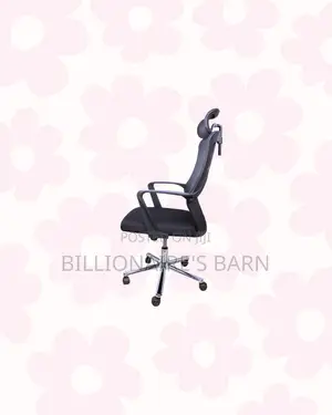 High Back Mesh Office Chair Headrest Lumbar Support Office Adjustable
