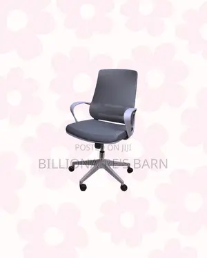 Grey Ergonomic Mesh Office Chair Mid Back Lumbar Support Solution