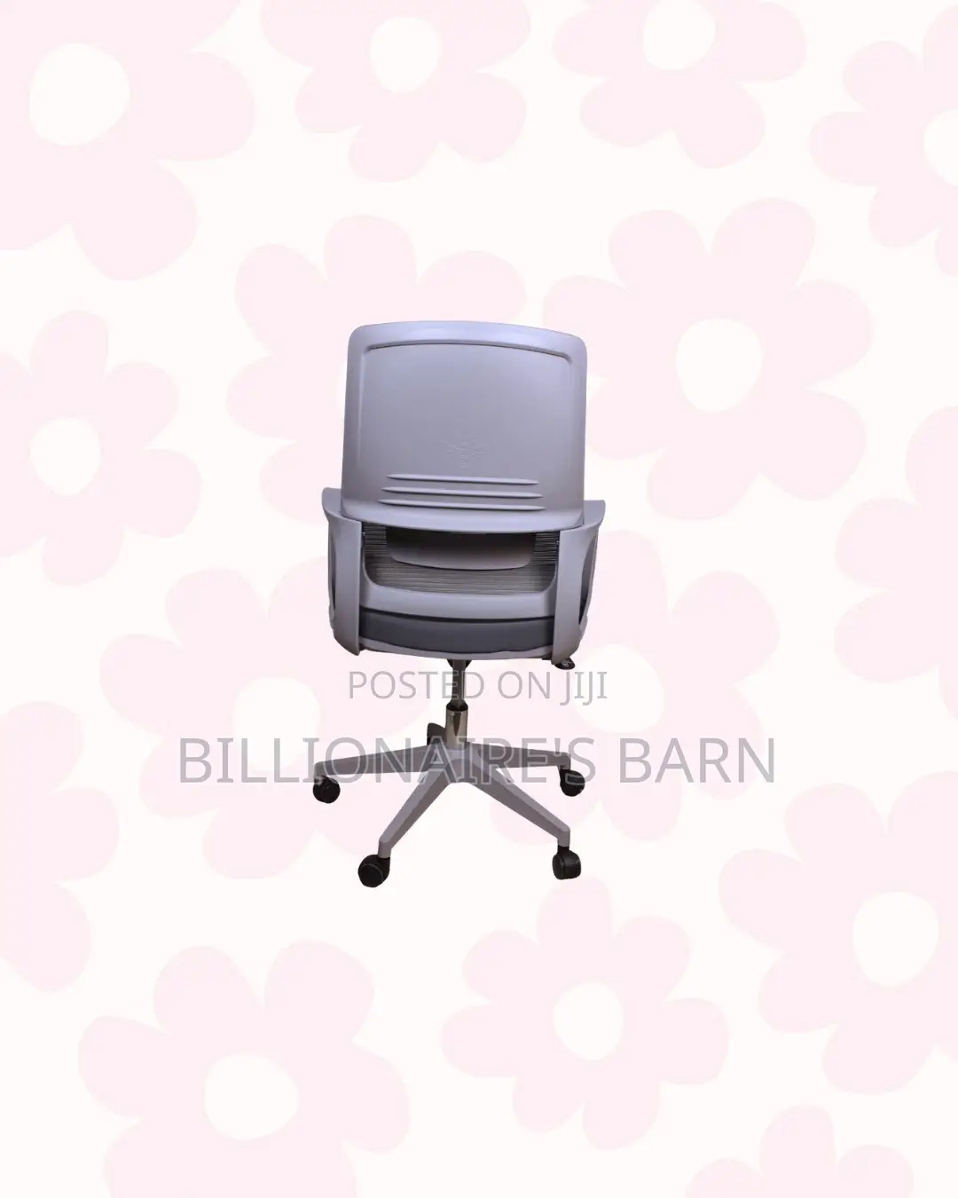 Grey Ergonomic Mesh Office Chair Mid Back Lumbar Support Solution