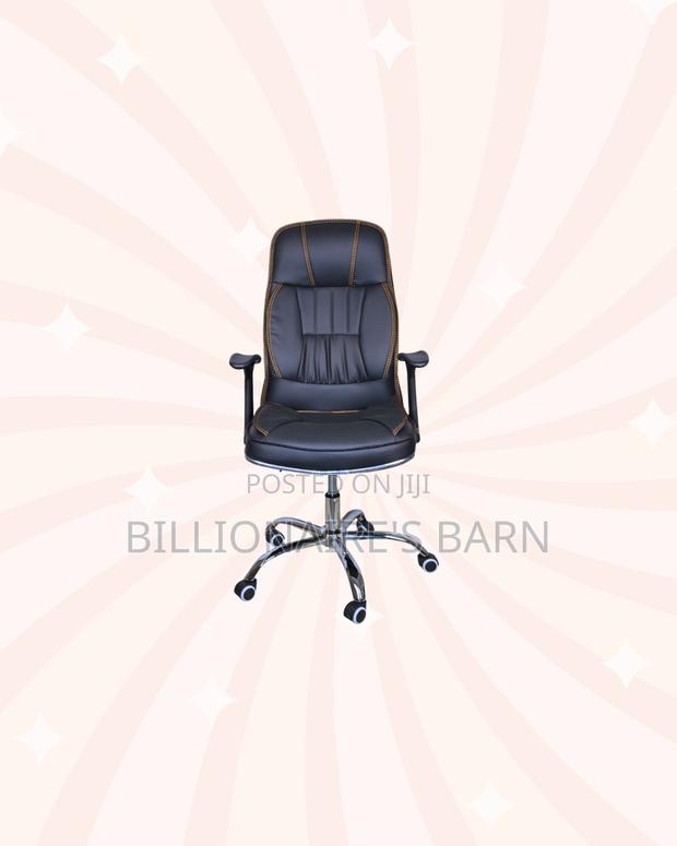 Executive Leather Office Chair High Back Padded Armrests Support