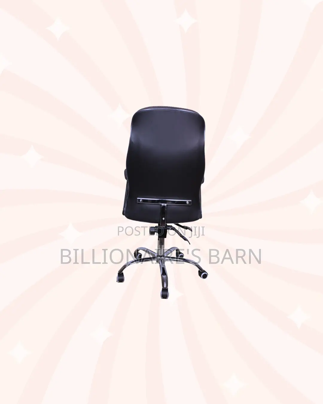 Executive Leather Office Chair High Back Padded Armrests Support