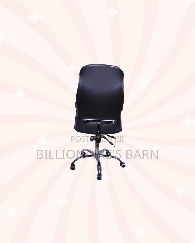 Executive Leather Office Chair High Back Padded Armrests Support - thumbnail 4