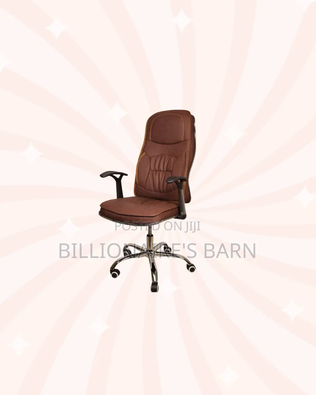 Ergonomic Executive Leather Chair High Back Padded Armrest Adjustable