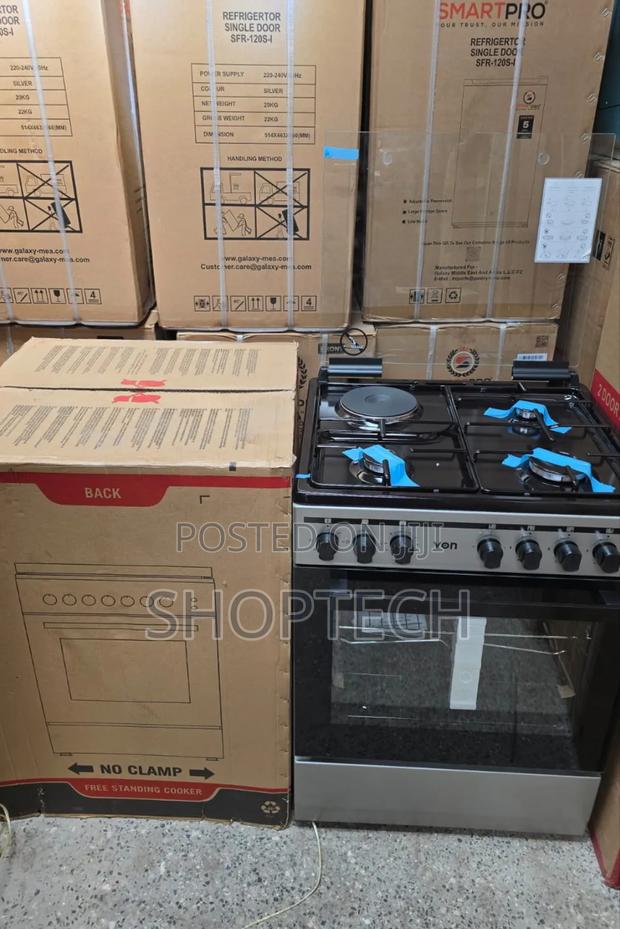 60*60 Von Cooker 3 Gas + 1 Electric Standing Cooker