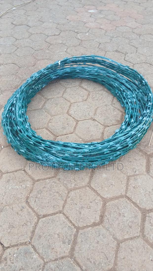 Green Razor Wire Double Galvanized 450mm