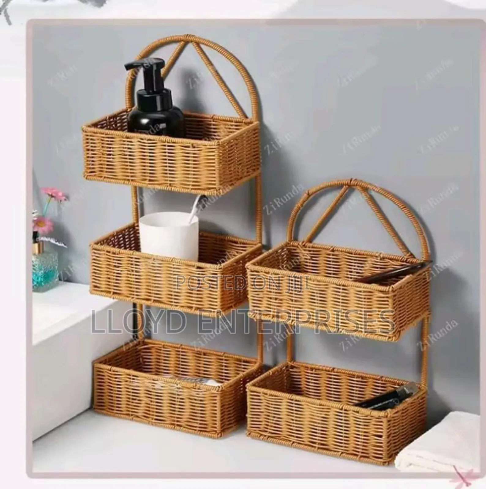 3 Layer Hand Woven Shower Caddy