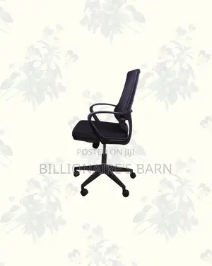 Black Ergonomic Mesh Office Chair Mid Back Lumbar Support Adjustable