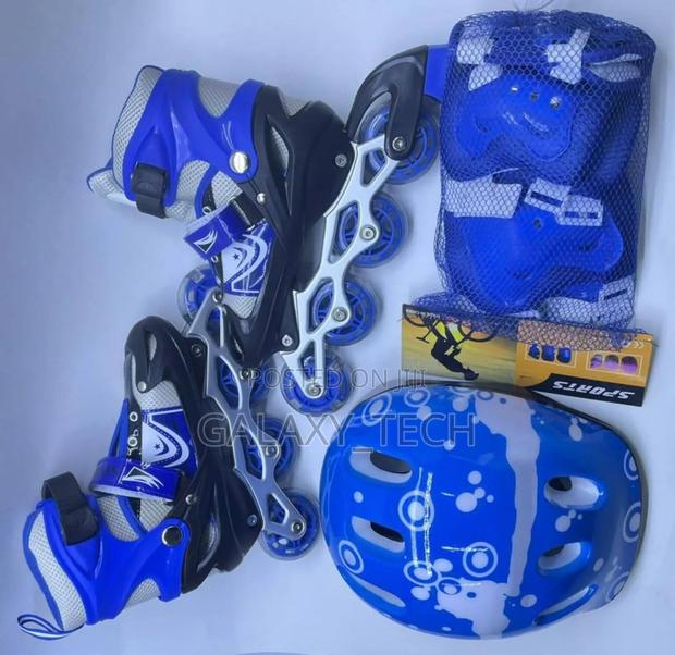 Skating Shoes With Guards Helmet
