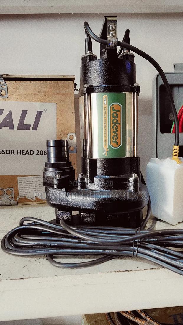 2" 1hp Jadever Sewage/Trash Submersible Pump 750w Heavyduty