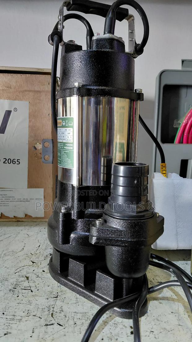 2" 1hp Jadever Sewage/Trash Submersible Pump 750w Heavyduty - thumbnail 2