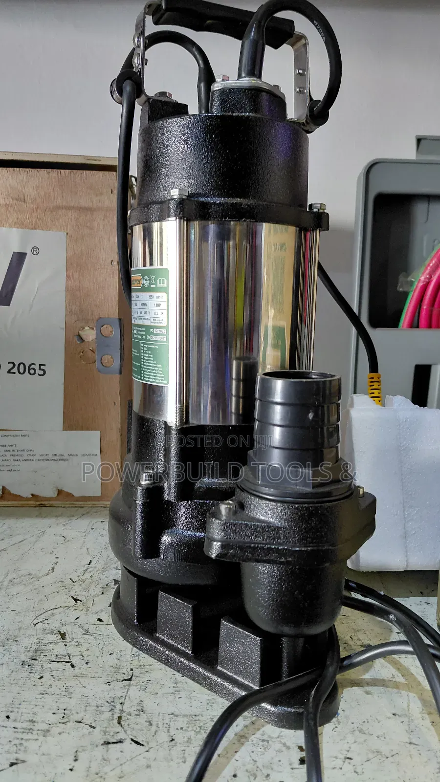 2" 1hp Jadever Sewage/Trash Submersible Pump 750w Heavyduty