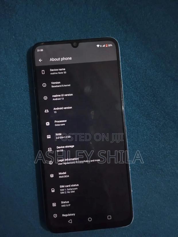 Realme Note 50 64 GB Blue