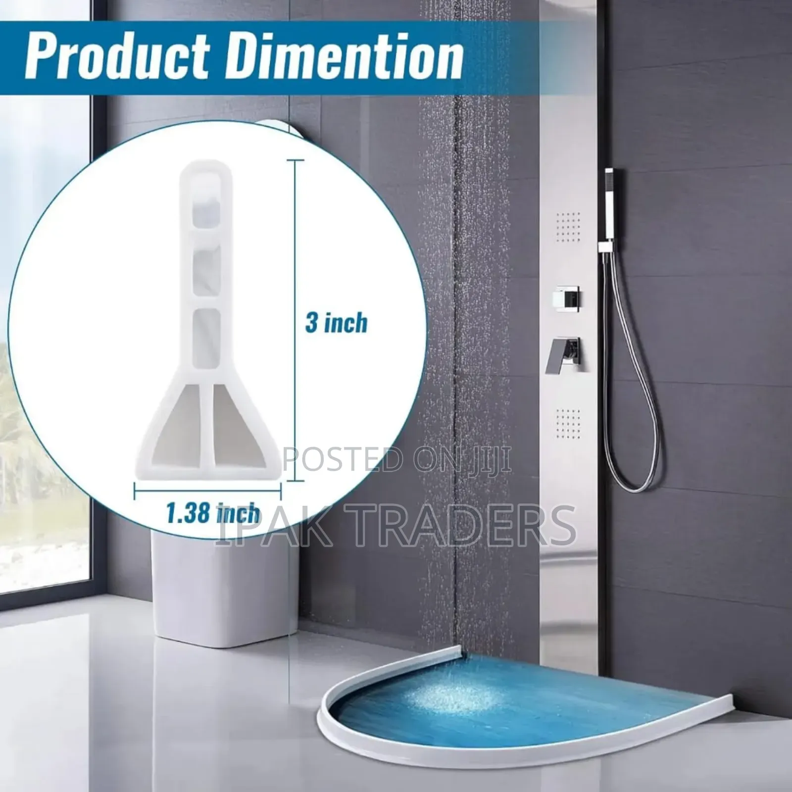 Hard Quality Bathroom Water Barrier/Stopper
 Per Metre