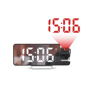 Led Digital Projection Alarm Clock
 Large Led Mirror Display