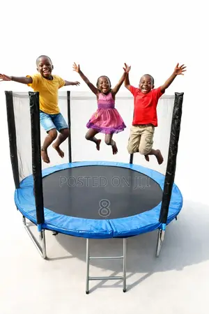 Best Gift for Kids! 8ft Trampoline With Strong Safety Net