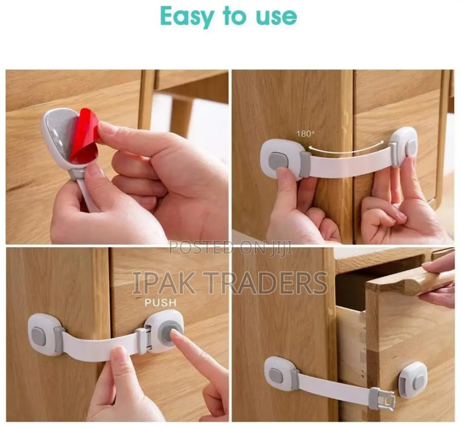 Multi-Purpose Safety Latches Secure Baby-Proofing