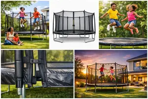 Limited Offer! 8ft Kids Trampoline With Safety Net – Order Now