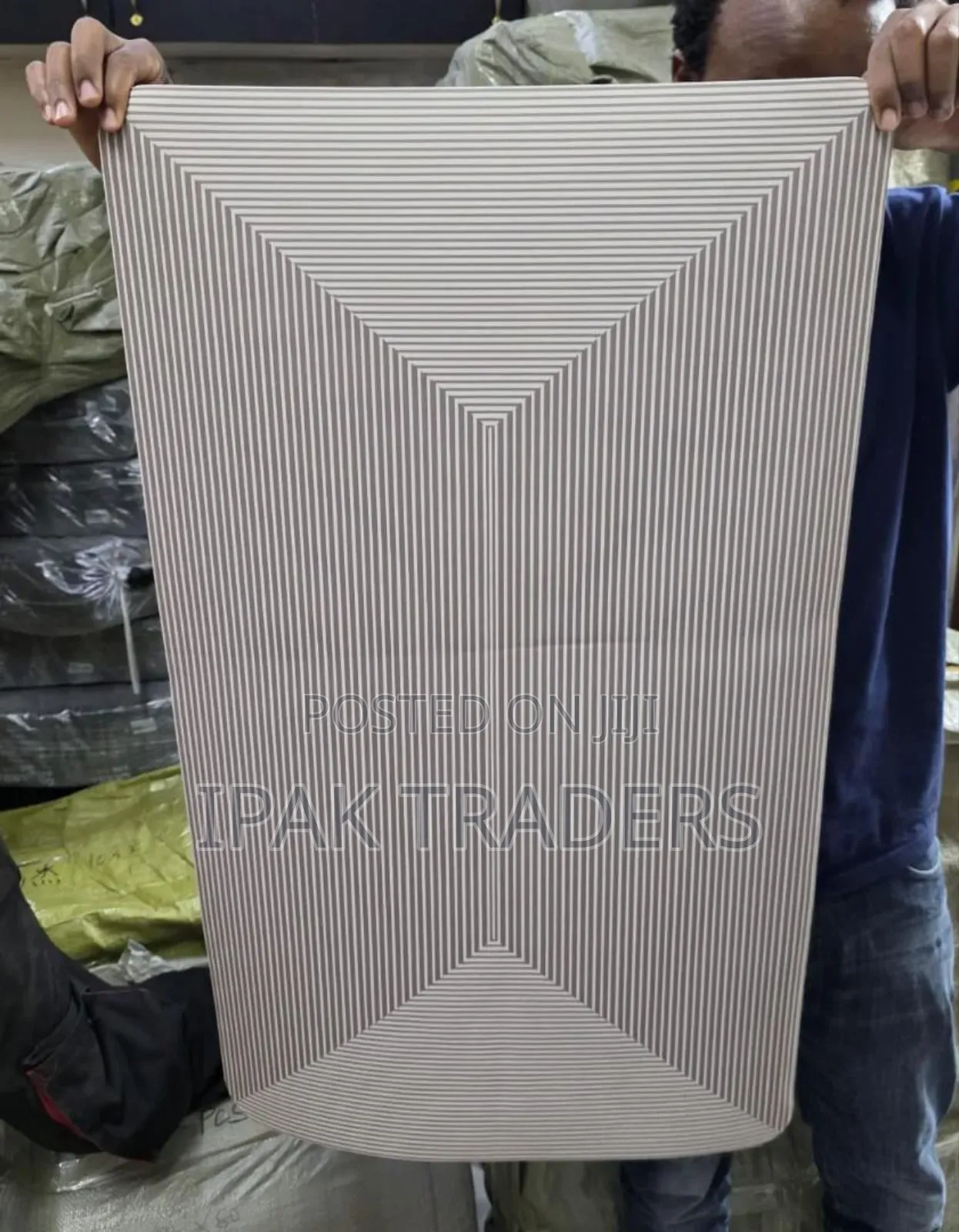 Modern Geometric Entry Mat (50*80) Super Absorbent Surface