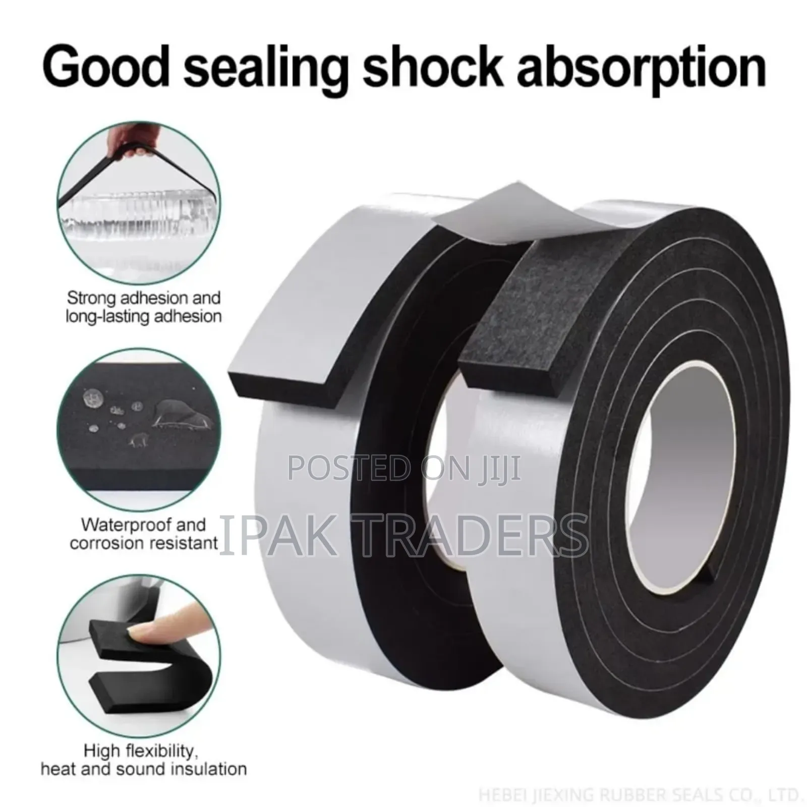 Self-Adhesive Foam Soundproof Tape Effective Sealing