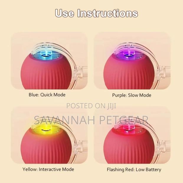 Interactive Automatic Electric Rolling Dog Cat Toy Ball With Usb - thumbnail 4