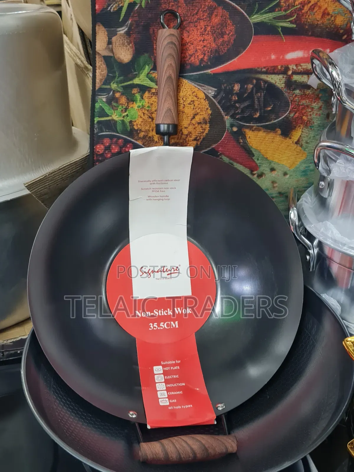 Non Stick Wok Pan 35.5 Cm