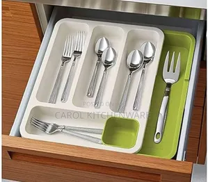 Expandable Plastic Cutlery Organizer