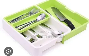 Expandable Plastic Cutlery Organizer
