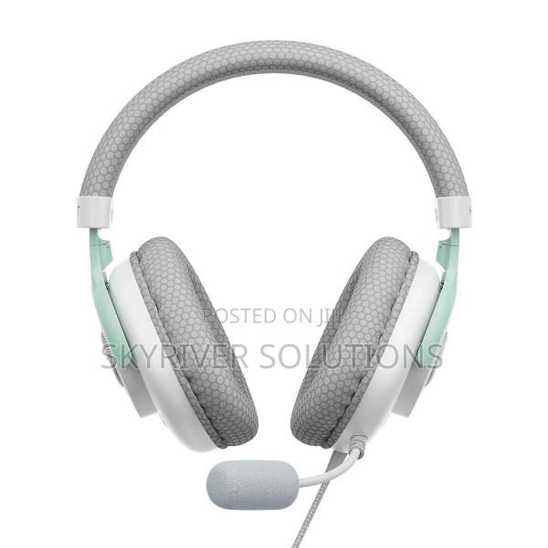 Havit White + Cyan Gaming Headset- H2230e - thumbnail 2