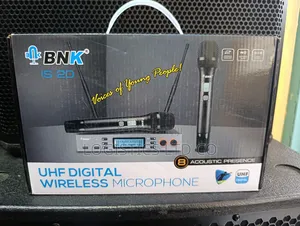 BNK 2 Channel Uhf Professional Wireless Microphone Is20 300meters