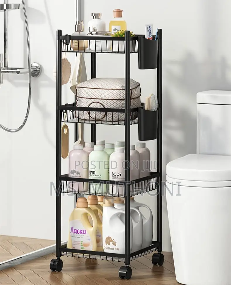 Metallic Stylish Space-Saving 4-Layer Storage