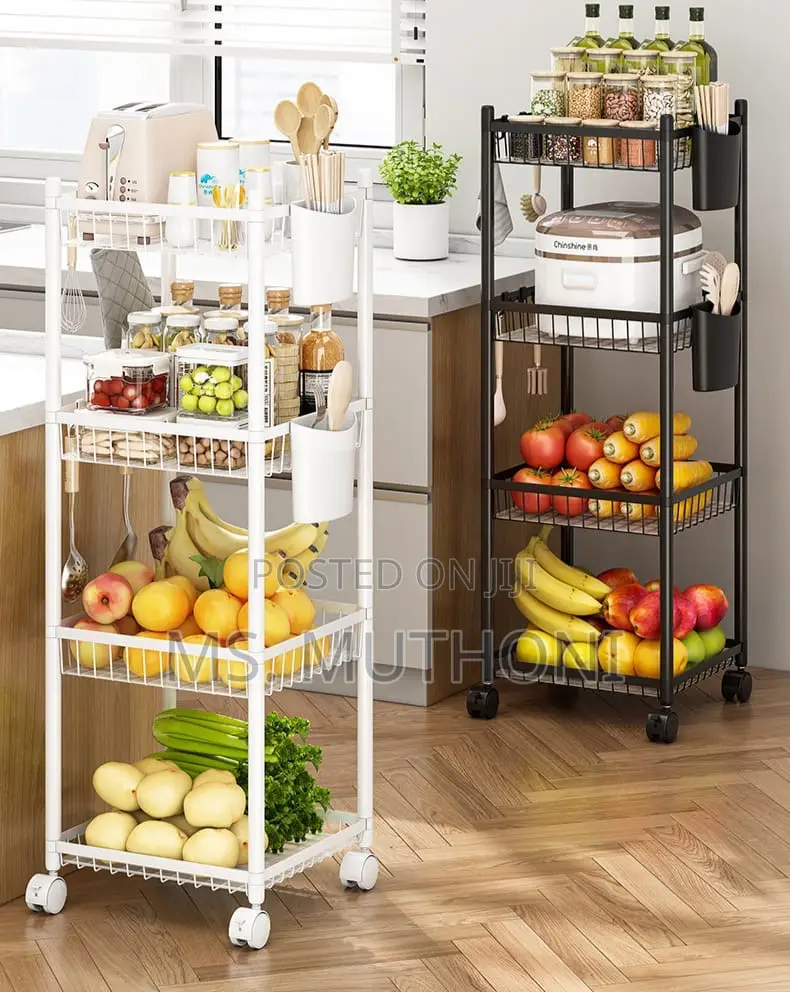 Metallic Stylish Space-Saving 4-Layer Storage