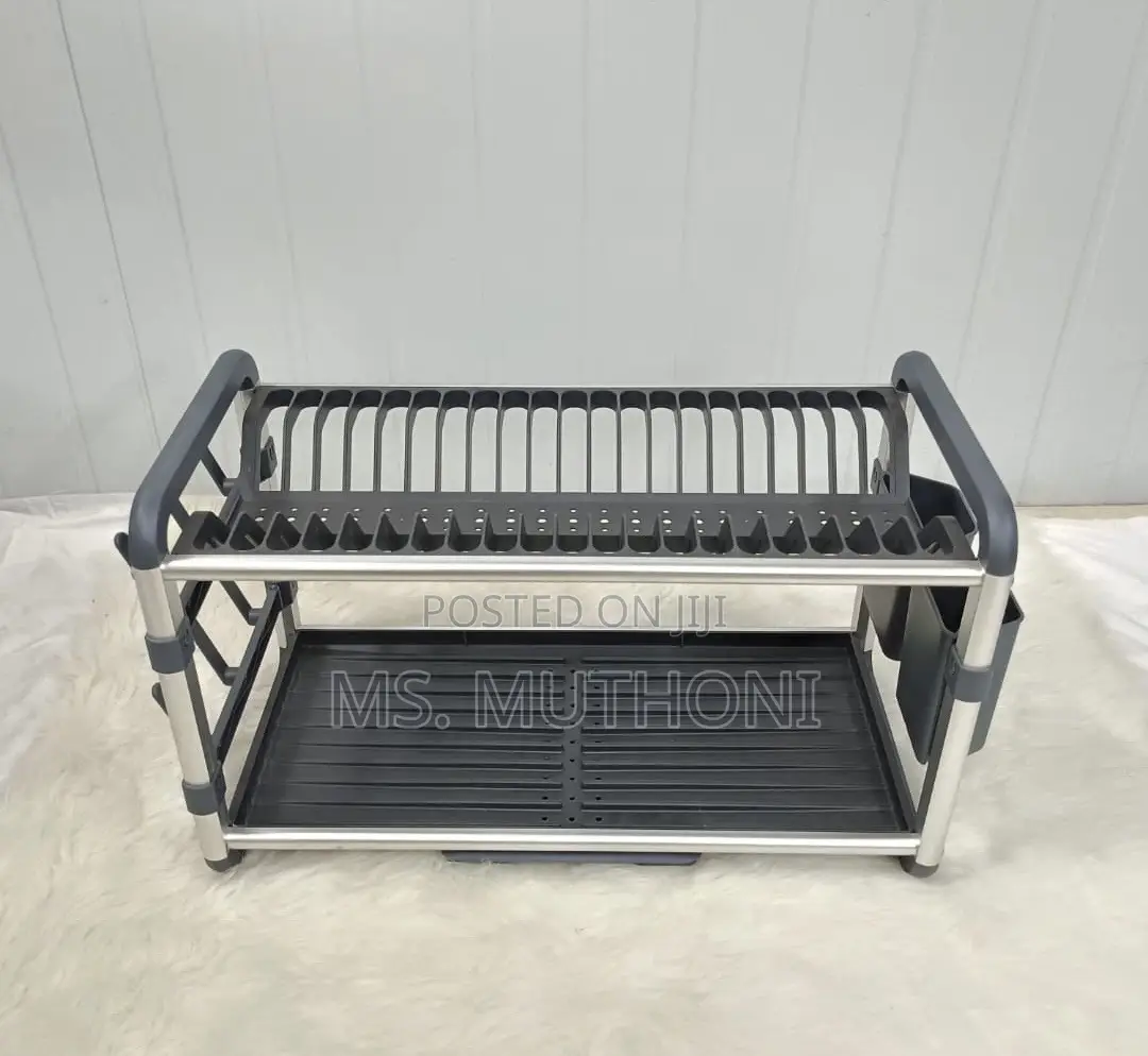 Premium Quality 2tier Aluminium Dish Drainer ( Gold / Silver )
