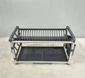 Premium Quality 2tier Aluminium Dish Drainer ( Gold / Silver )