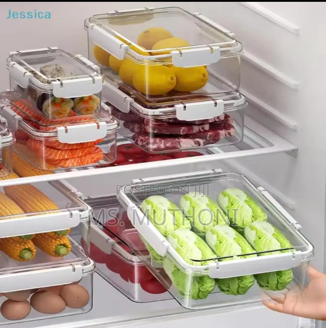 3 PCS Clear Airtight Acrylic Pantry Boxes / Meal Prep Containers