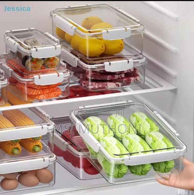 3 PCS Clear Airtight Acrylic Pantry Boxes / Meal Prep Containers - thumbnail 5