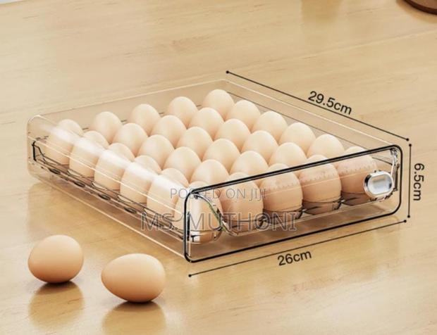 Pull Out 30 Grid Acrylic Egg Storage Tray* - thumbnail 4