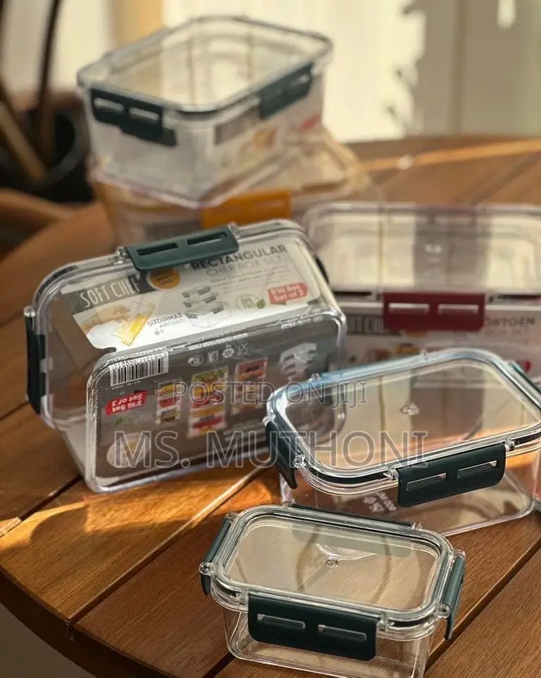 3pcs Acrylic Multipurpose ;Pantry/ Food Storage /Meal Prep Containers