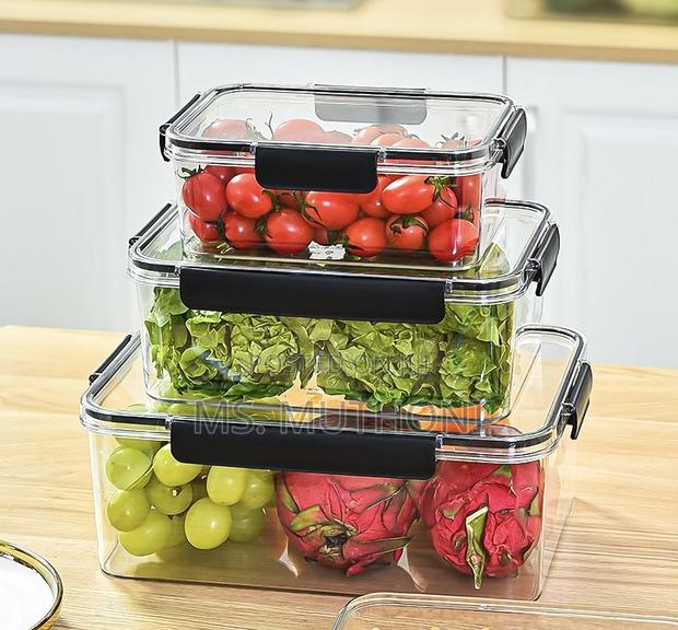 3pcs Acrylic Multipurpose ;Pantry/ Food Storage /Meal Prep Containers - thumbnail 2