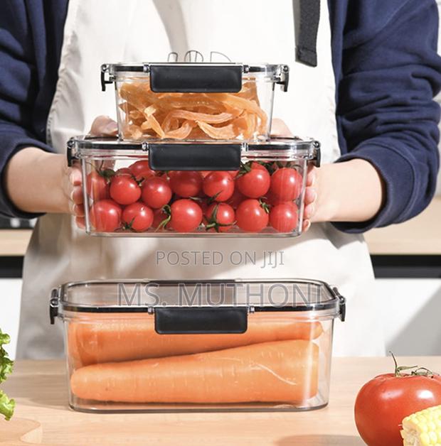 3pcs Acrylic Multipurpose ;Pantry/ Food Storage /Meal Prep Containers - thumbnail 3